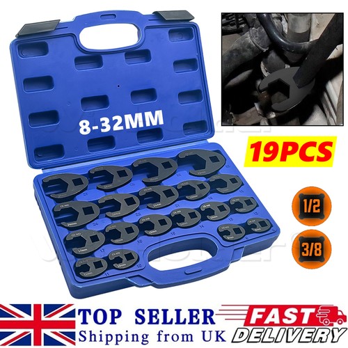 19pc metric 32mm crowfoot - 19pc, 8-32mm