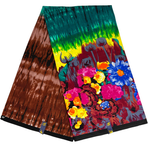 Yards african fabric floral - 6,