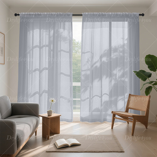 Voile curtains pair - pair, 2