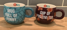 Comic Relief / Red Nose Day Mugs: Cup Of Positivi-Tea / Mug Full Of Funny