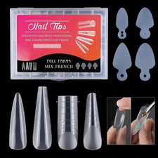 Quick Build Polygel Molds Dual Nail Forms False Tip System