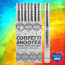 50cm 80cm Biodegradable Silver Wedding Confetti Shooter Air Cannon Party Fun