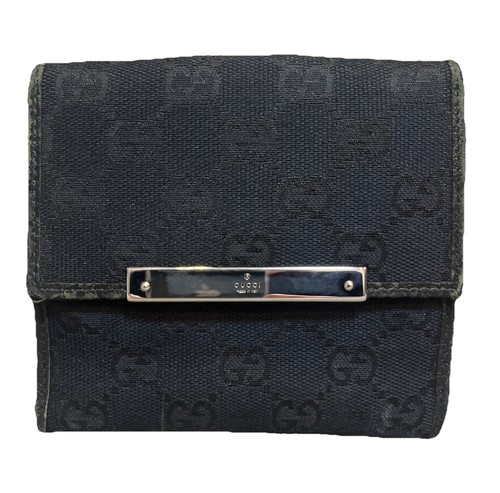 Gucci canvas bifold wallet - gucci,