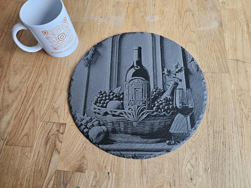 Slate placemat 300mm - slate,