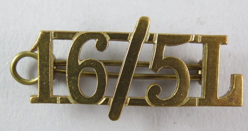 Military brass shoulder title - military,