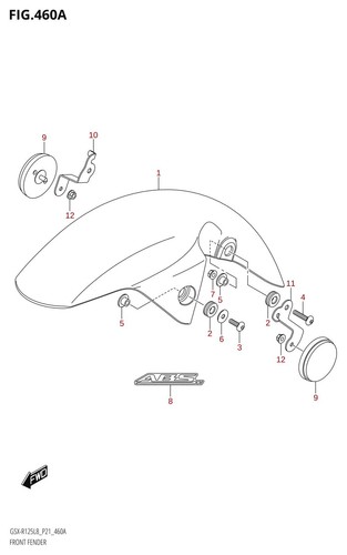 Suzuki genuine reflector - suzuki,