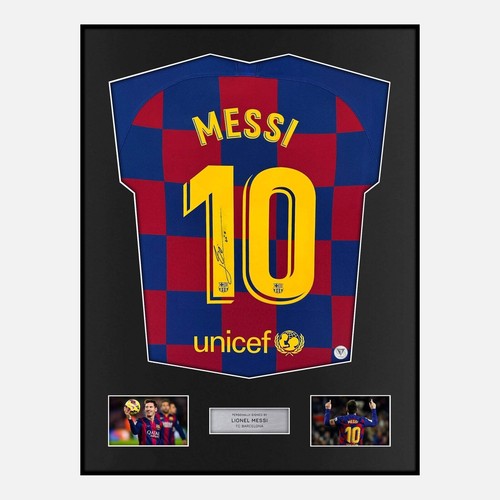 Framed lionel messi signed - lionel,
