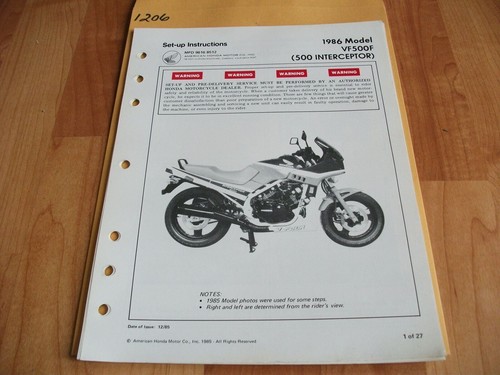 1986 honda vf500f - honda, 500