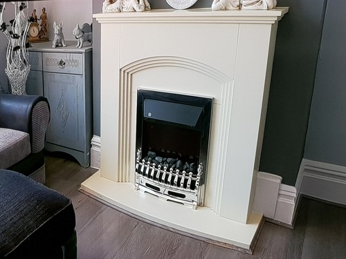 Electric fire cream arch - fire,