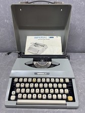 Working Vintage Imperial 1000 Portable Typewriter, with its Hard Case 