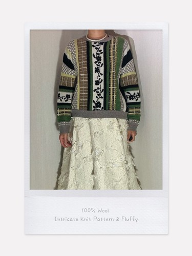 100 wool intricate floral - intricate,