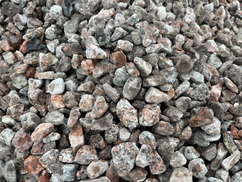 Pink granite gravel chippings - gravel,