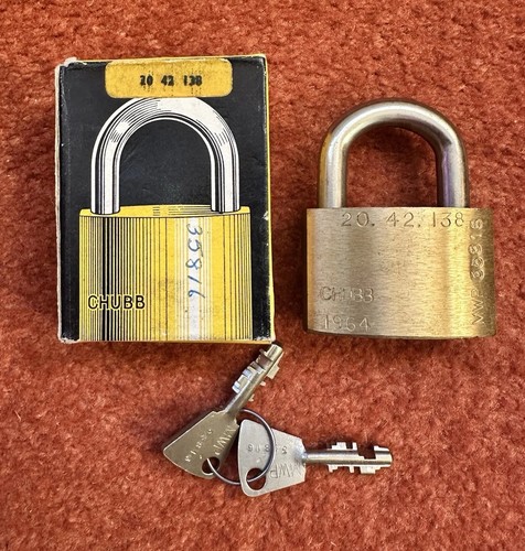 Vintage chubb 1k42 brass - chubb,