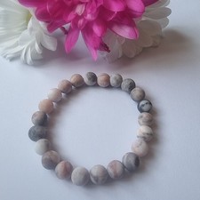 Marble Stone Stretch Bracelet Natural Stone Beads Elastic Bracelet Jewelry Gift