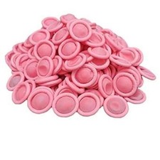 500pcs Pink Latex Finger Cots, Disposable, Industrial & Medical Use