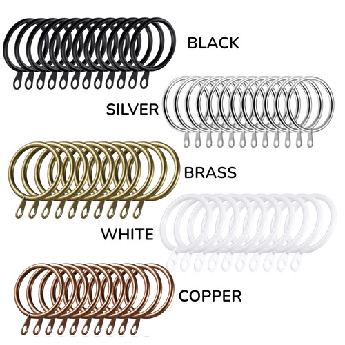 Metal curtain rings - curtain, hanging