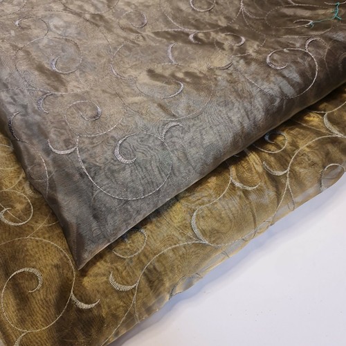 Floral embroidery organza - floral,