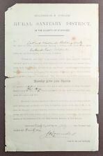 1891 Wolstanton & Burslem Rural Sanitary District Notice
