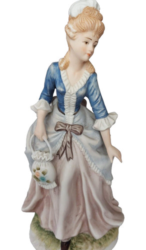 Lefton colonial lady porcelain - colonial,