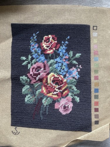 Vintage completed tapestry - vintage,