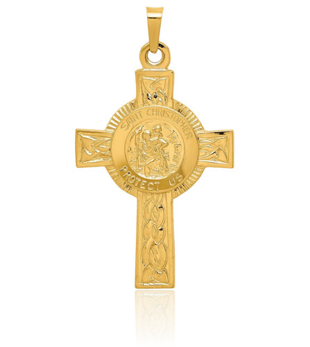 14k solid yellow gold celtic - solid,