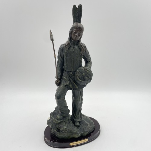 Native american resin figurine - native,