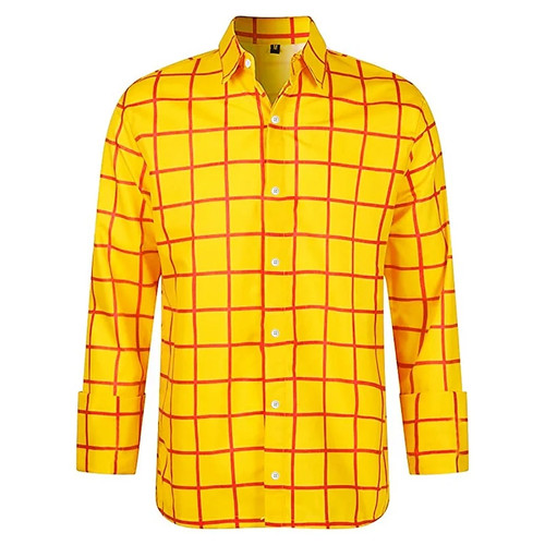 Men plaid print long - men's,