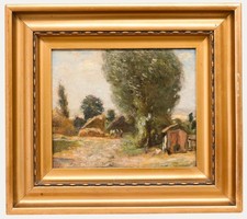 Frederick William Jackson (1859-1918) - Late 19th Century Oil, The Chicken Coop