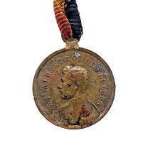 Antique 1914 WW1 Belgian Medal