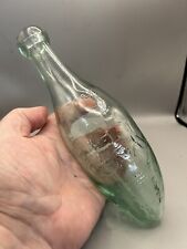 RARE 1880S TEN OUNCE SHIP PICT. HAMILTON TORPEDO BOTTLE WESTMACOTT MANCHESTER