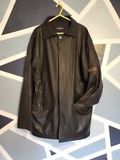 Feraud, heavyweight, black pvc coat. Mens Size medium
