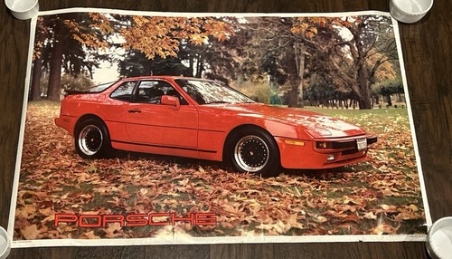 Vintage 1984 red porsche 944 - vintage,