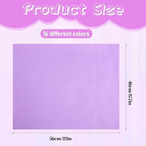Solid cotton fabric bundle - solid, 16