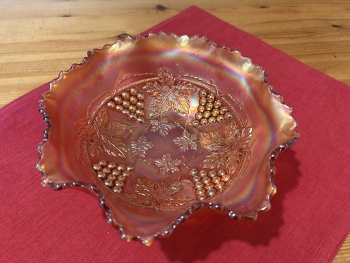 Antique fenton carnival glass - carnival,