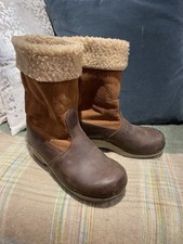 Sanita. Brown Clog Boots. Size