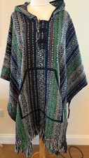 Blanket Poncho 100% Cotton