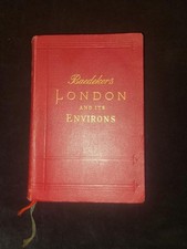 Baedeker's 1911 London & its Environs Edwardian guidebook maps plans railways