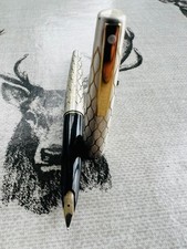 Sheaffer Lady 642 Brushed R. Silver fountain pen, 14k F nib, c1972, serviced