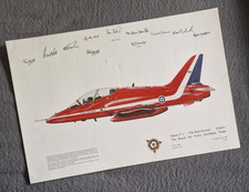 Squadron Print Hawk T1 'The Red Arrows' XX251 RAF Signed Squadron Prints