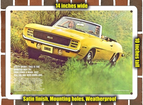 Metal sign 1969 chevrolet - sign,