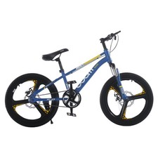 24 Inch Wheel Kids Bike Boys Mountain Bike Disc Brake Bicycle Blue Xmas Gifts