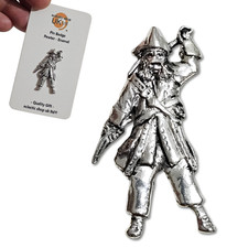 Pirate pin badge - pin, black