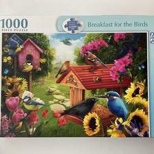 Fx Schmid 1000 Piece Jigsaw Breakfast For The Birds Complete Great Condition