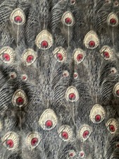 Vintage rare Liberty Varuna Wool fabric purple & red “hera” 53” 134cm W 133”L