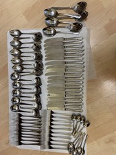 Dubarry Stainless Steel Cutlery 10-Place Setting 76 Pieces Used