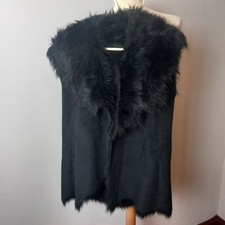 Women's Oasis Black Faux Fur