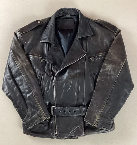 Vintage heavy leather biker - vintage,
