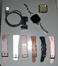Fitbit Versa Lite Bundle - 7 x Straps, Charger,  Screen Cover and *Faulty* Watch