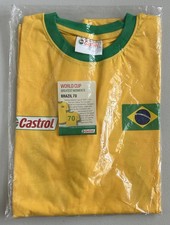 World Cup Greatest Moments - Brazil Kit - Castrol Oil Promotion - 1970 Size L