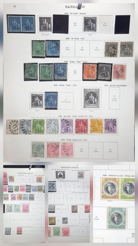 Barbados 1852 1925 - 1852-1925, collection